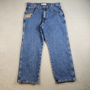 Levi's Jeans Men's 36x29 Straight Leg Carpenter Contractor Blue Denim Workwear
